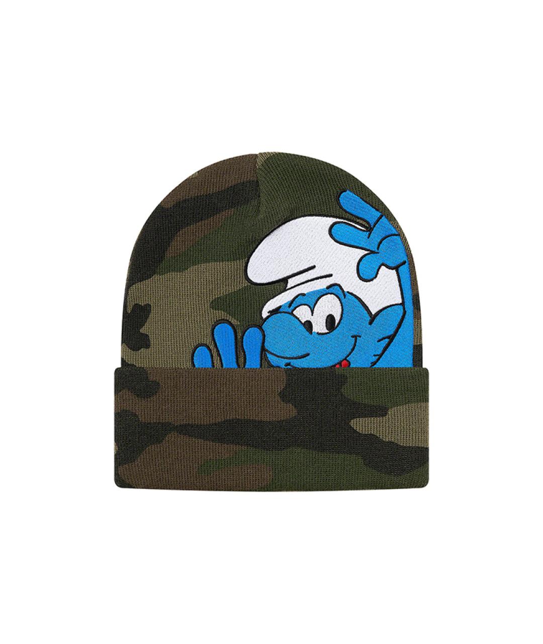 SUPREME Зеленая синтетическая шапка, фото 2