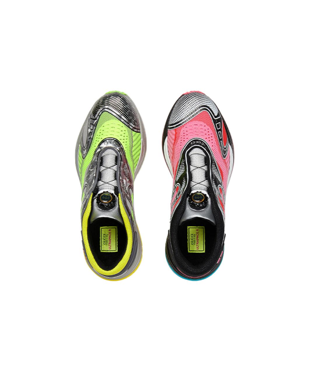 GUCCI Розовые низкие кроссовки / кеды, фото 4