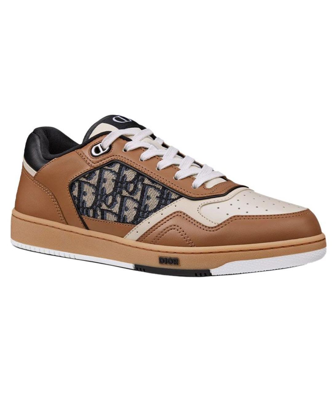 CHRISTIAN DIOR Коричневые низкие кроссовки / кеды, фото 3