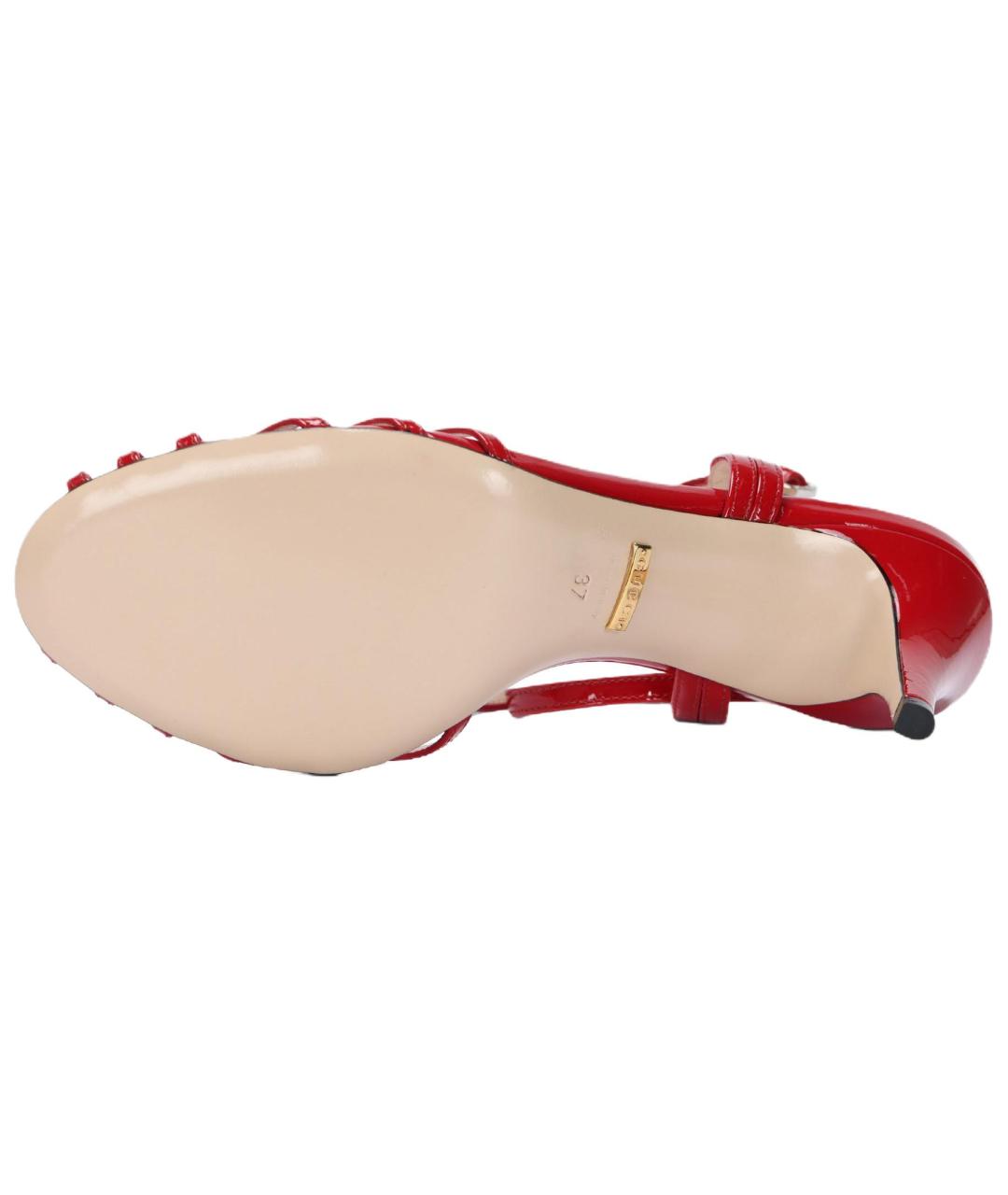 GUCCI Красные туфли, фото 5