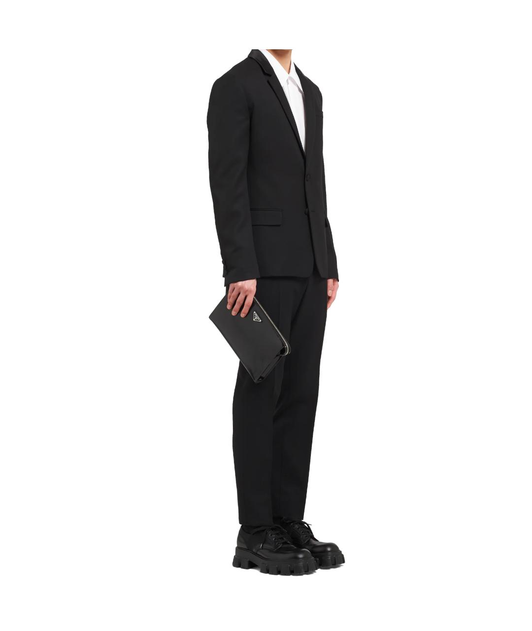 PRADA Черная кожаная папка для документов, фото 5