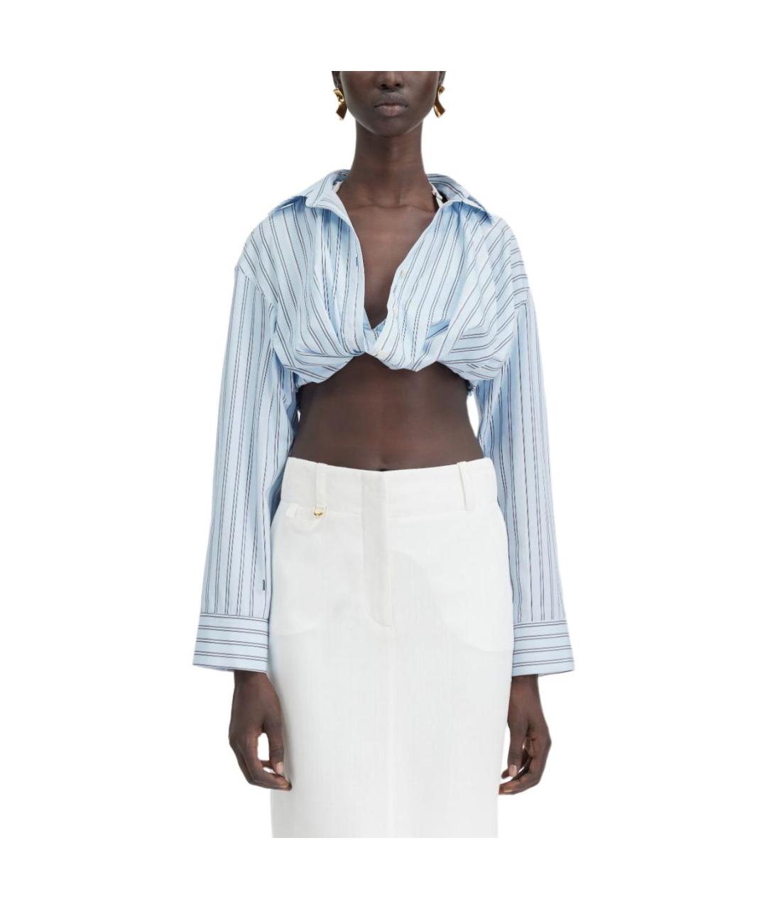 JACQUEMUS Голубая рубашка, фото 2