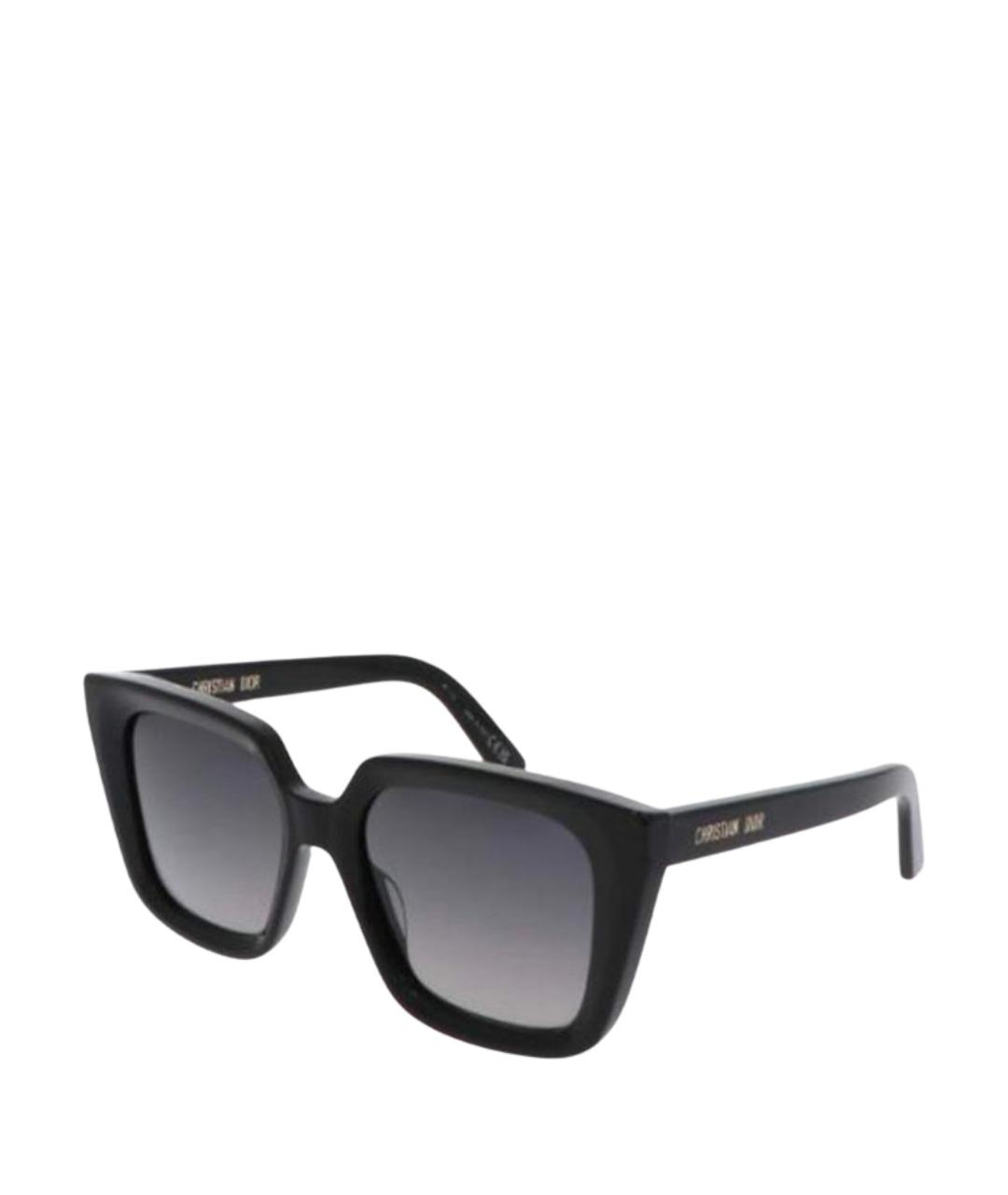 CHRISTIAN DIOR Черные пластиковые солнцезащитные очки, фото 1