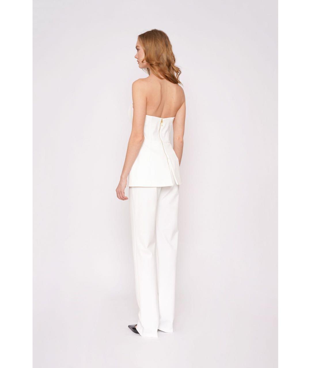 ELISABETTA FRANCHI Белый полиамидовый комбинезон, фото 2