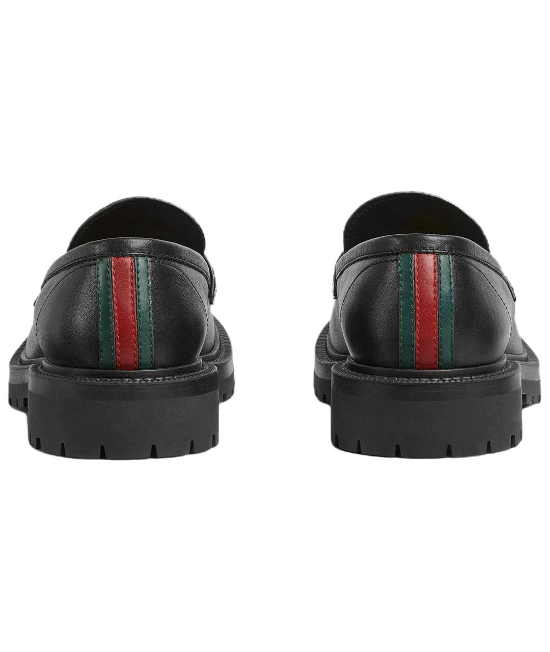 GUCCI Черные кожаные лоферы, фото 4