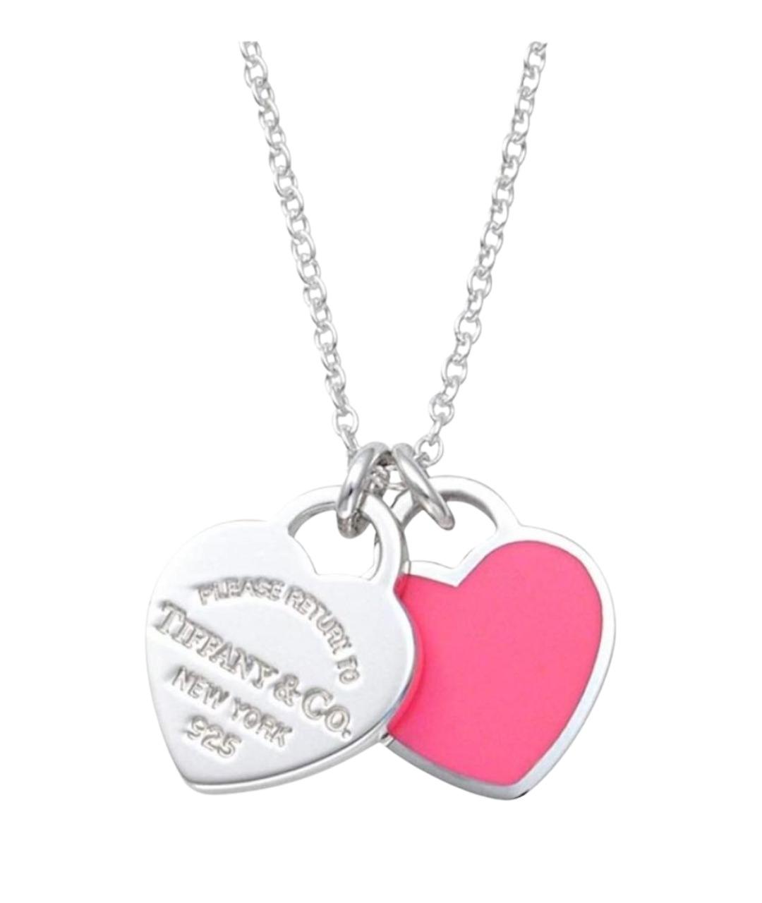 TIFFANY&CO Розовый серебряный кулон, фото 1
