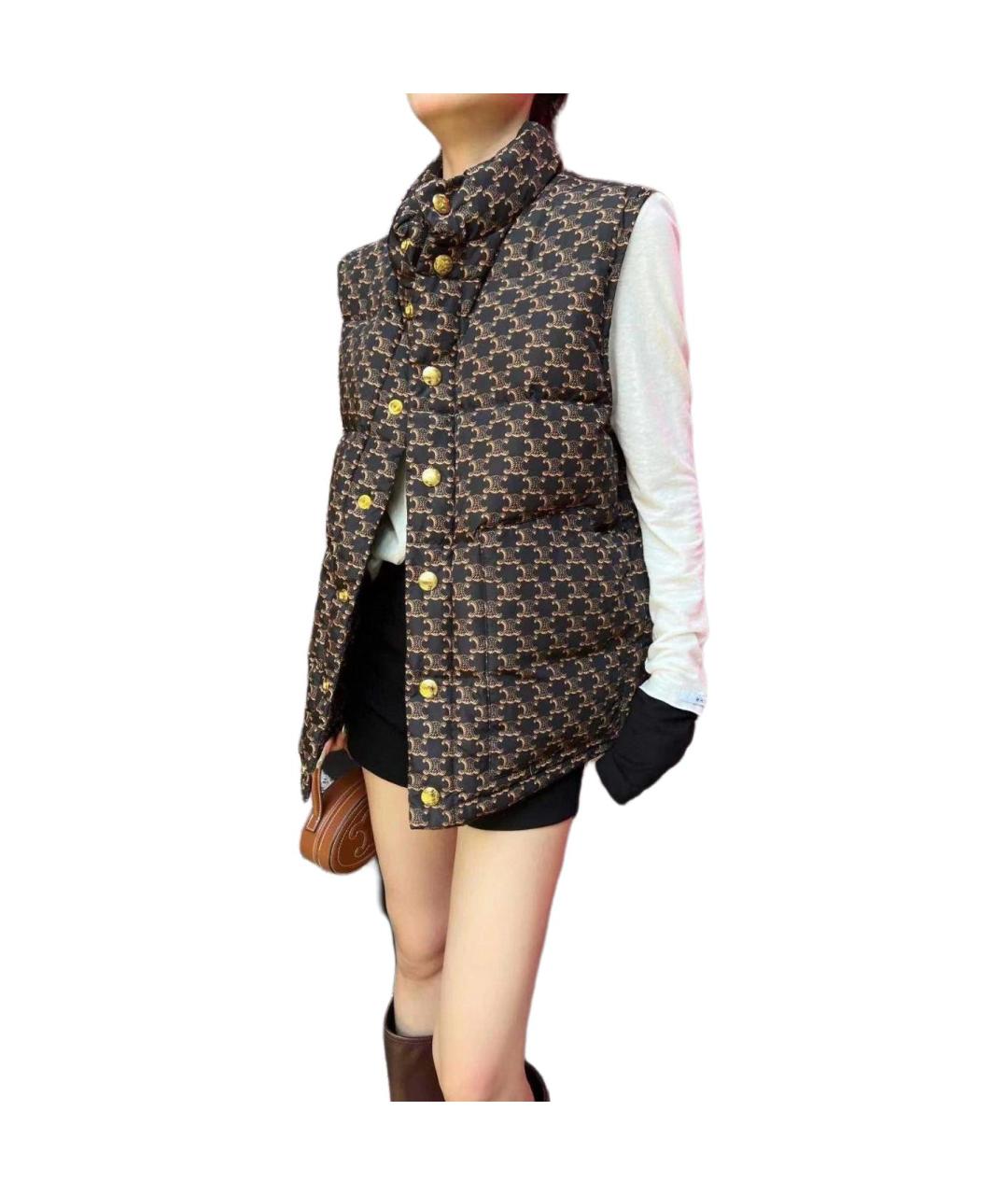 CELINE Черный жилет, фото 3