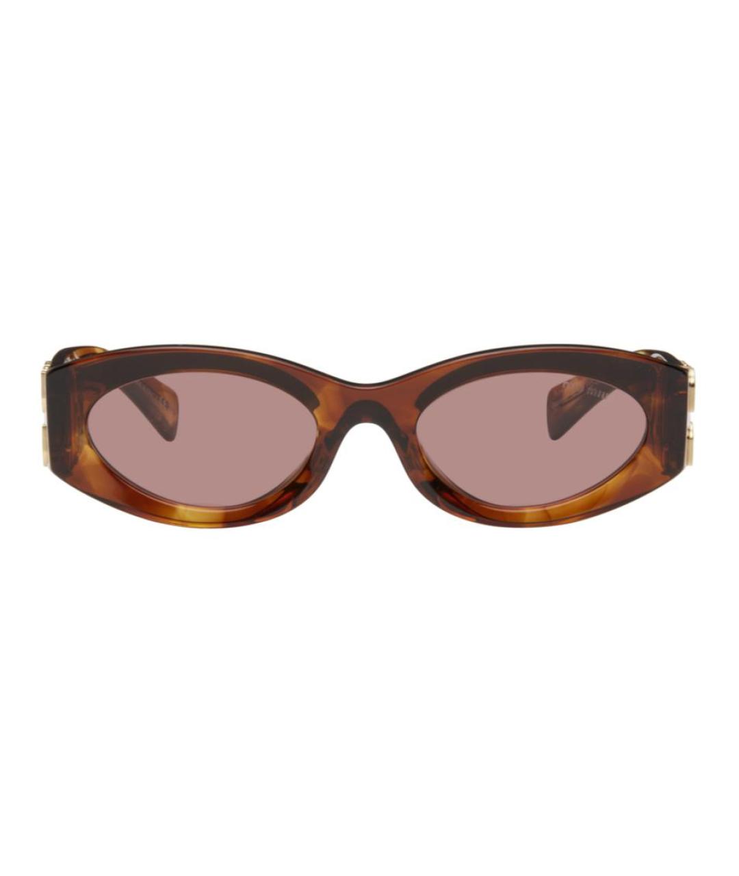 MIU MIU Коричневые солнцезащитные очки, фото 1