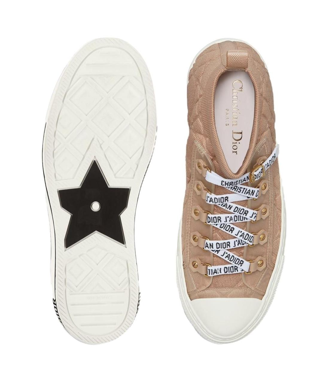 CHRISTIAN DIOR Бежевые кеды, фото 5