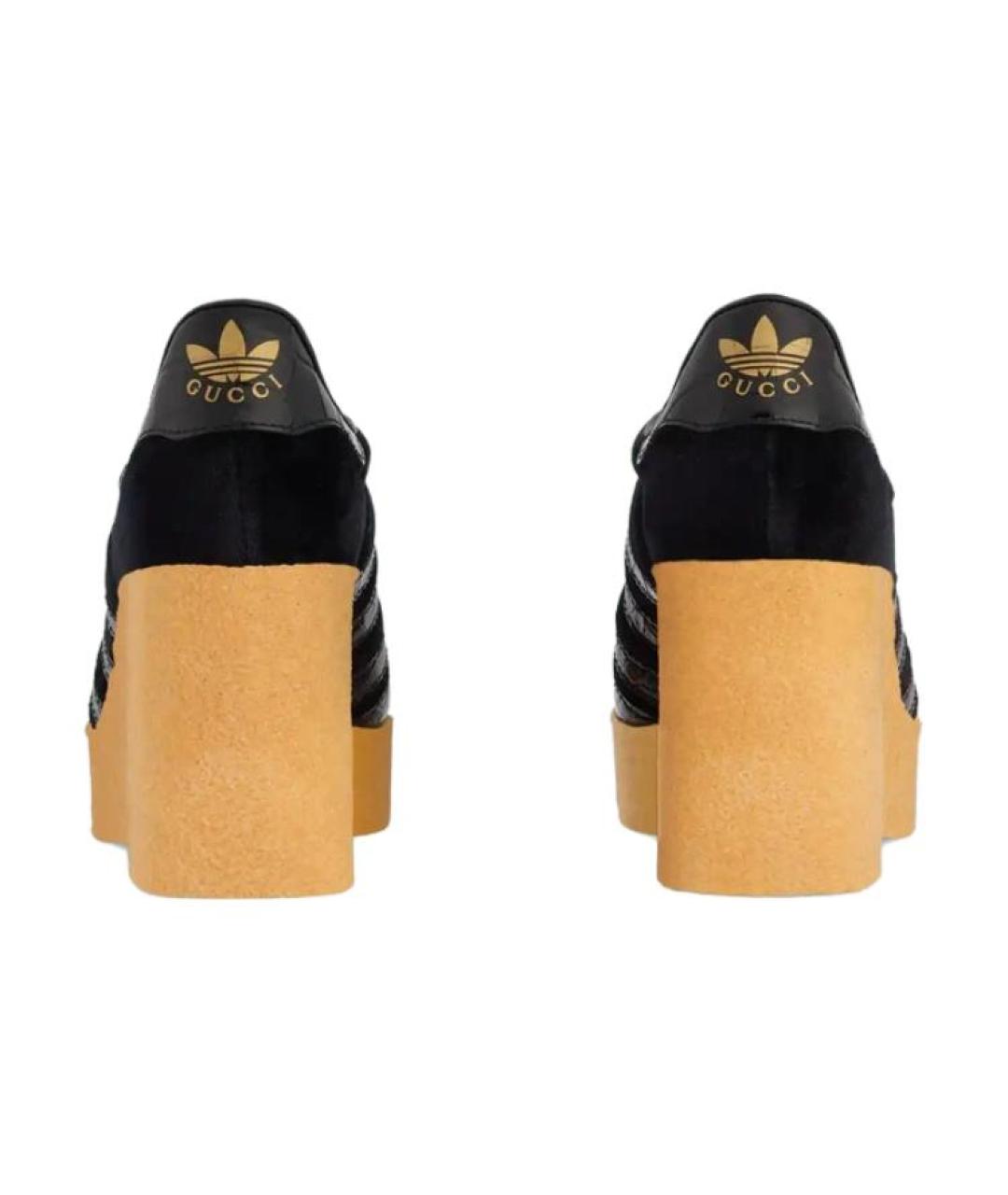 GUCCI Черные кожаные туфли, фото 5