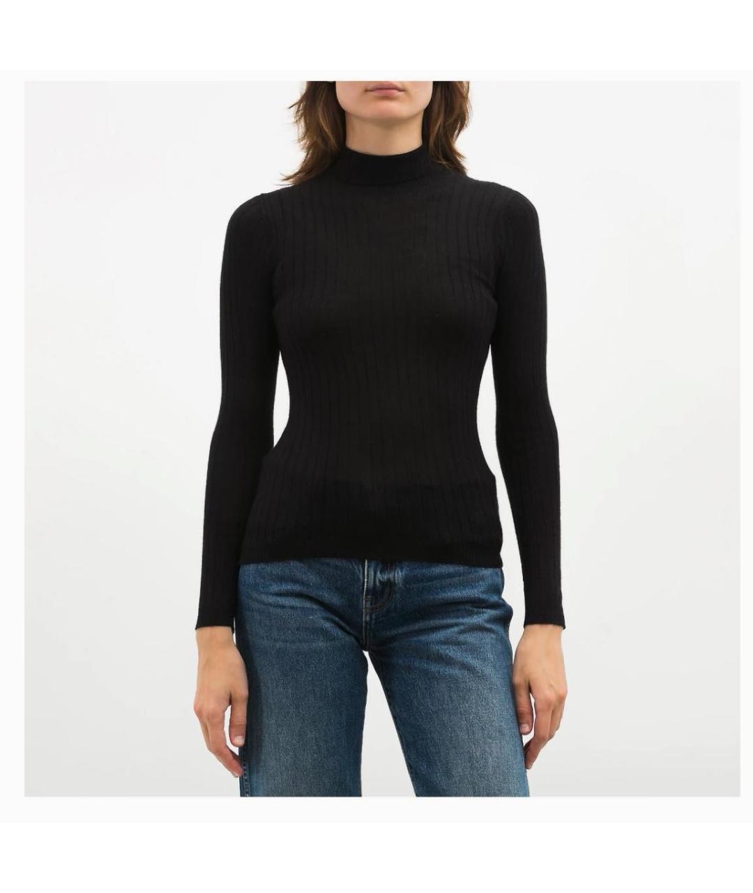 CHRISTIAN DIOR Черная вискозная водолазка, фото 4