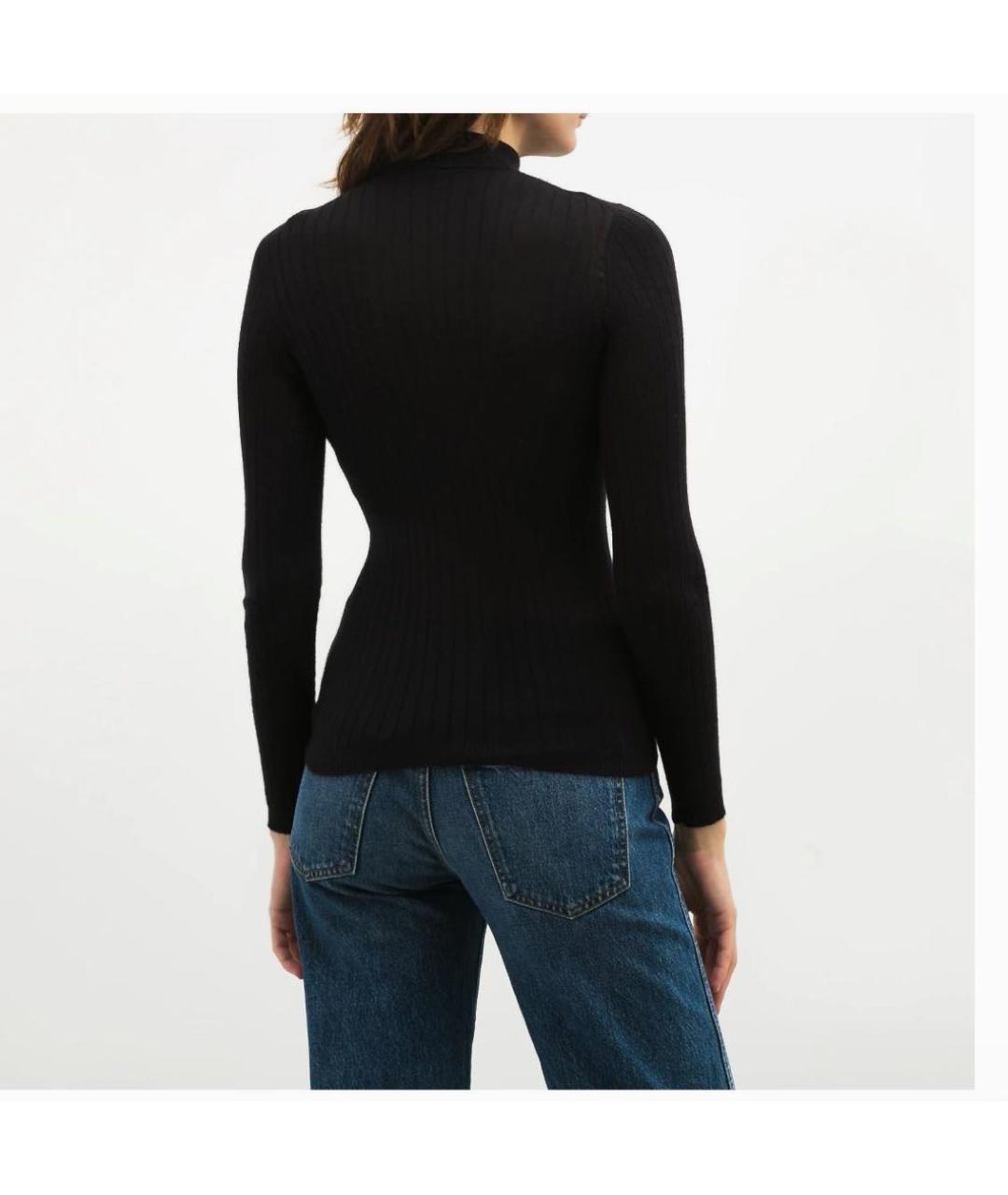 CHRISTIAN DIOR Черная вискозная водолазка, фото 2