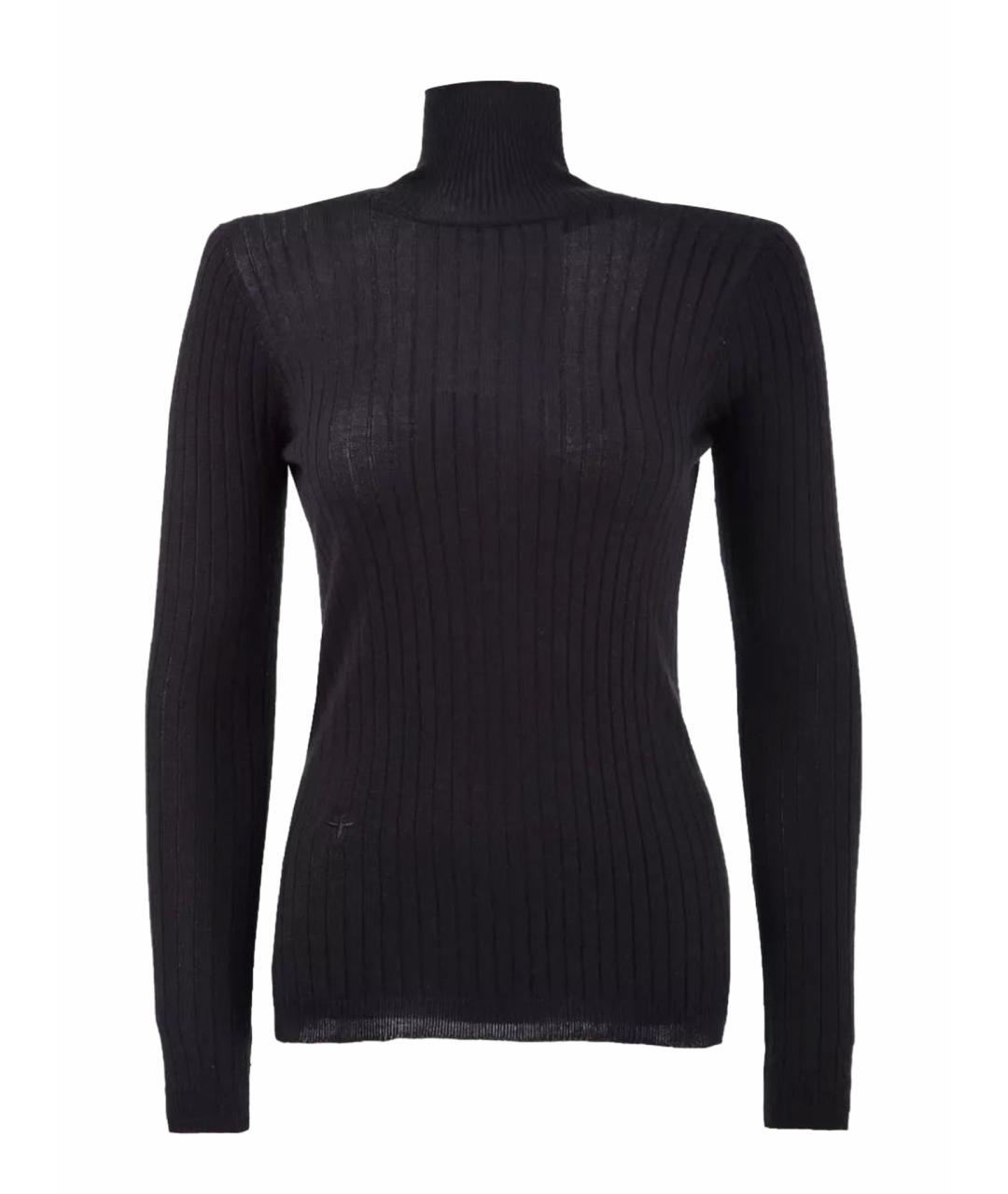 CHRISTIAN DIOR Черная вискозная водолазка, фото 1