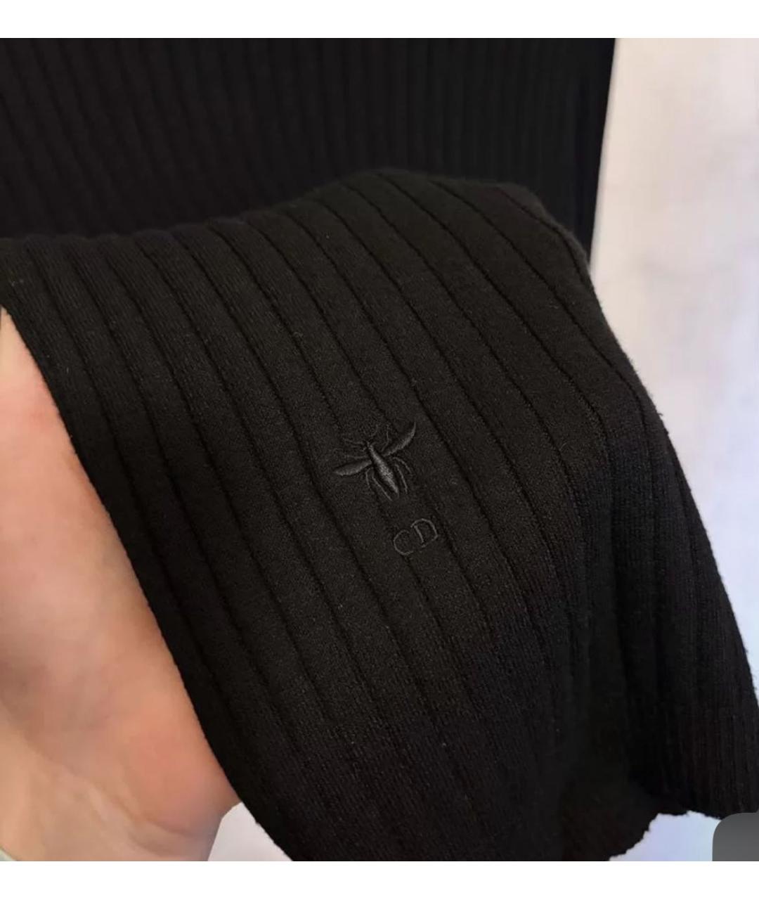CHRISTIAN DIOR Черная вискозная водолазка, фото 6