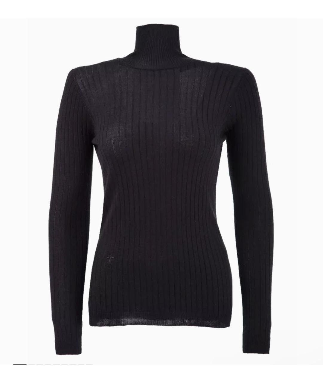 CHRISTIAN DIOR Черная вискозная водолазка, фото 9