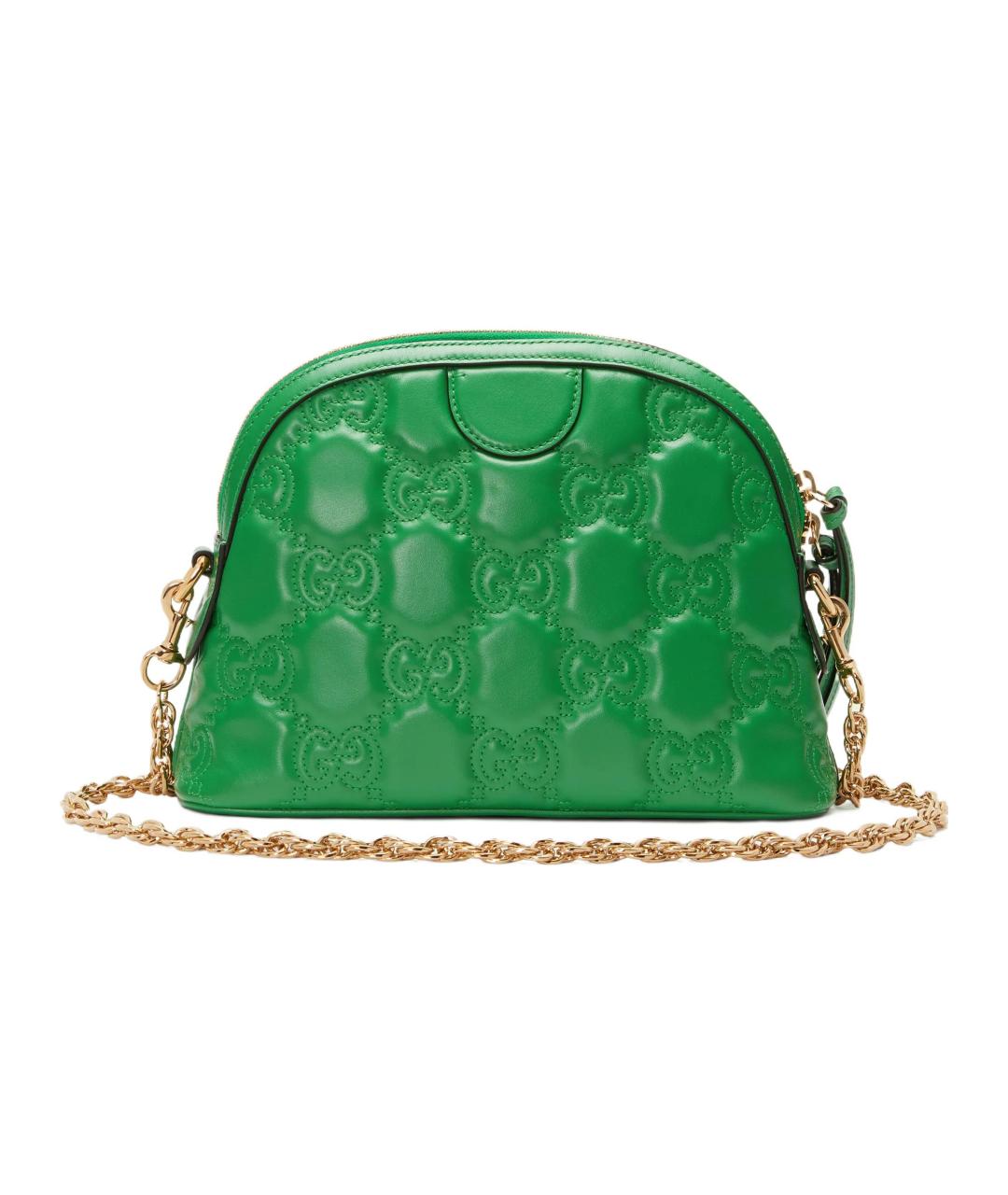 GUCCI Зеленая кожаная сумка через плечо, фото 4