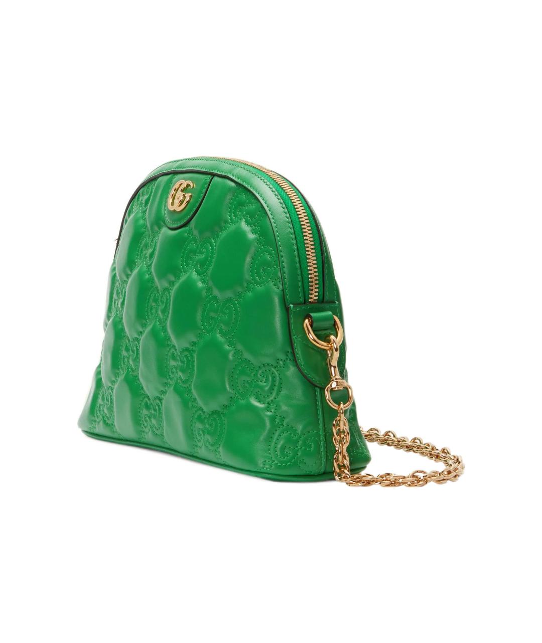GUCCI Зеленая кожаная сумка через плечо, фото 2