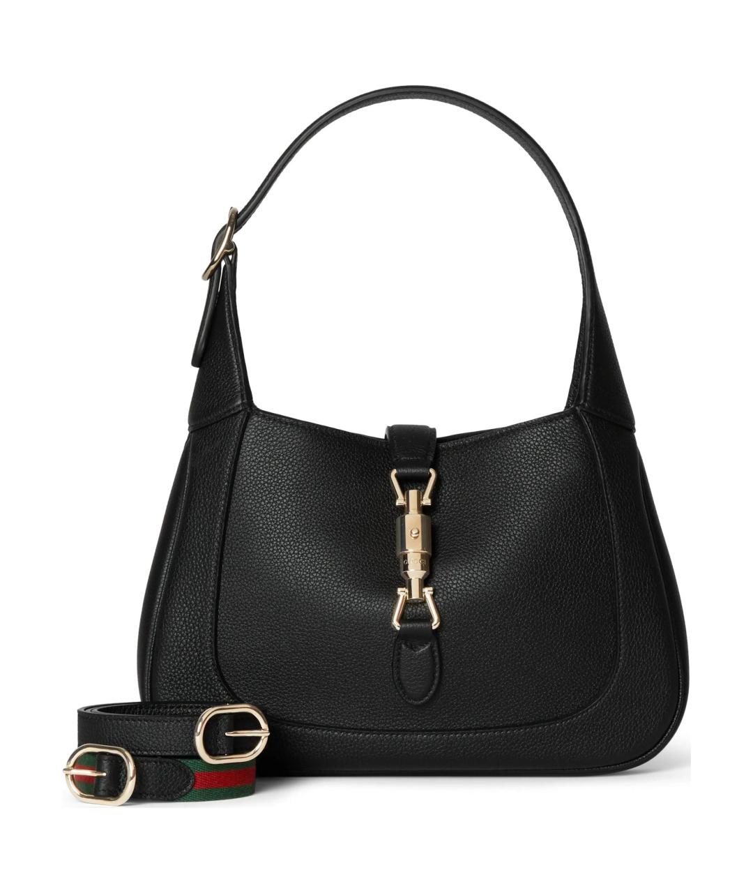 GUCCI Черная кожаная сумка через плечо, фото 2