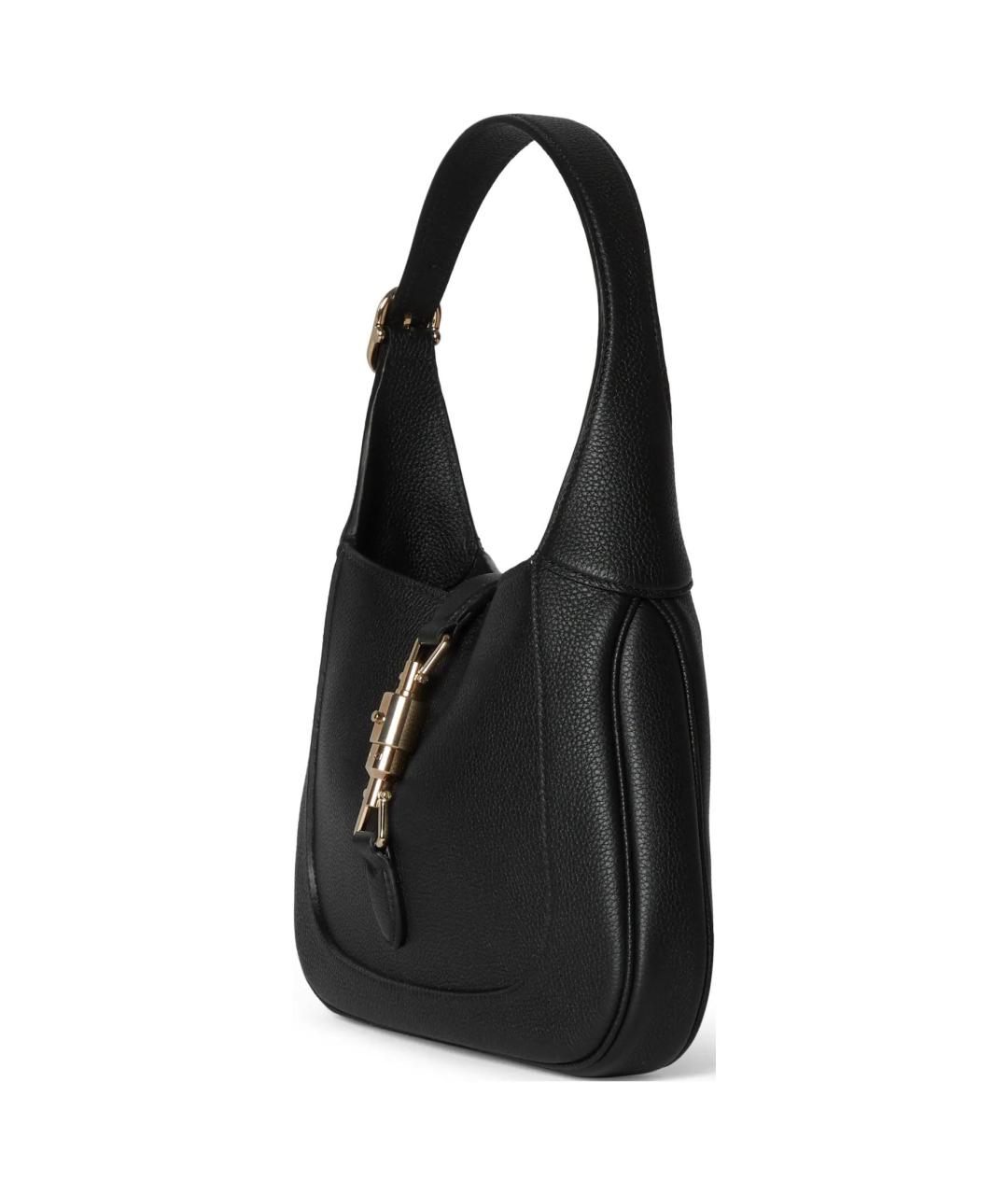 GUCCI Черная кожаная сумка через плечо, фото 3