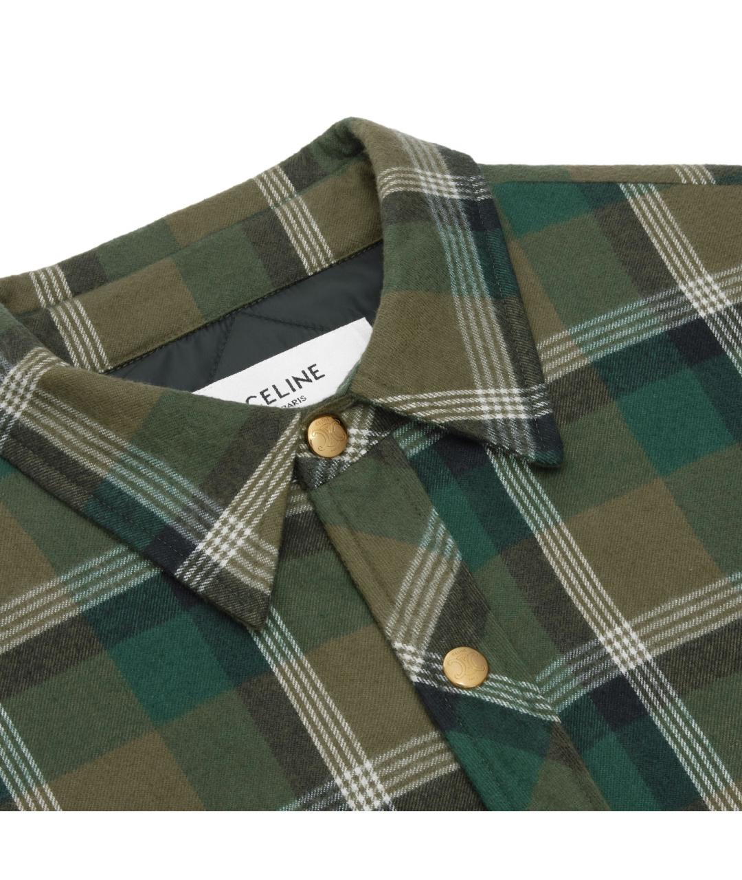 CELINE Зеленая рубашка, фото 3