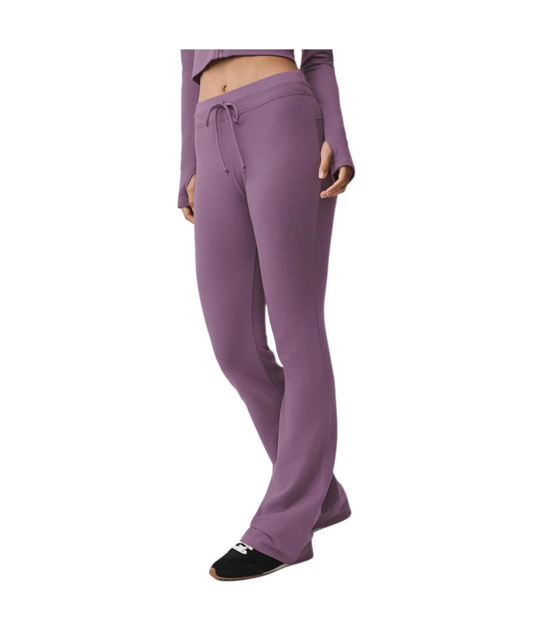 ALO YOGA Фиолетовые спортивные брюки и шорты, фото 2