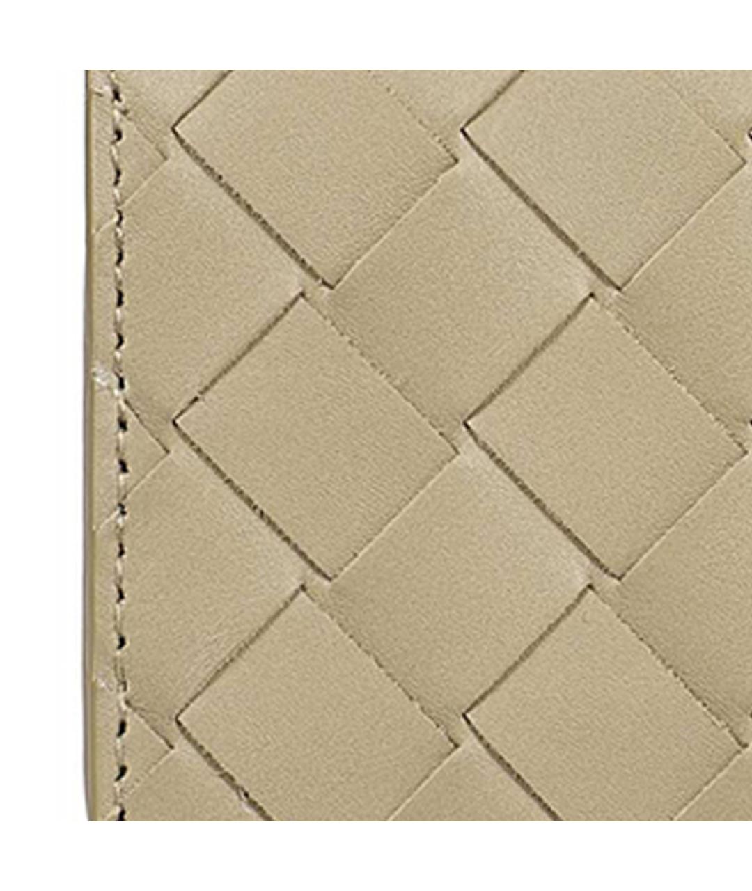 BOTTEGA VENETA Хаки кожаный кошелек, фото 4
