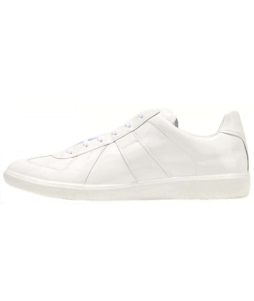 MAISON MARGIELA Кожаные низкие кроссовки / кеды, фото 2