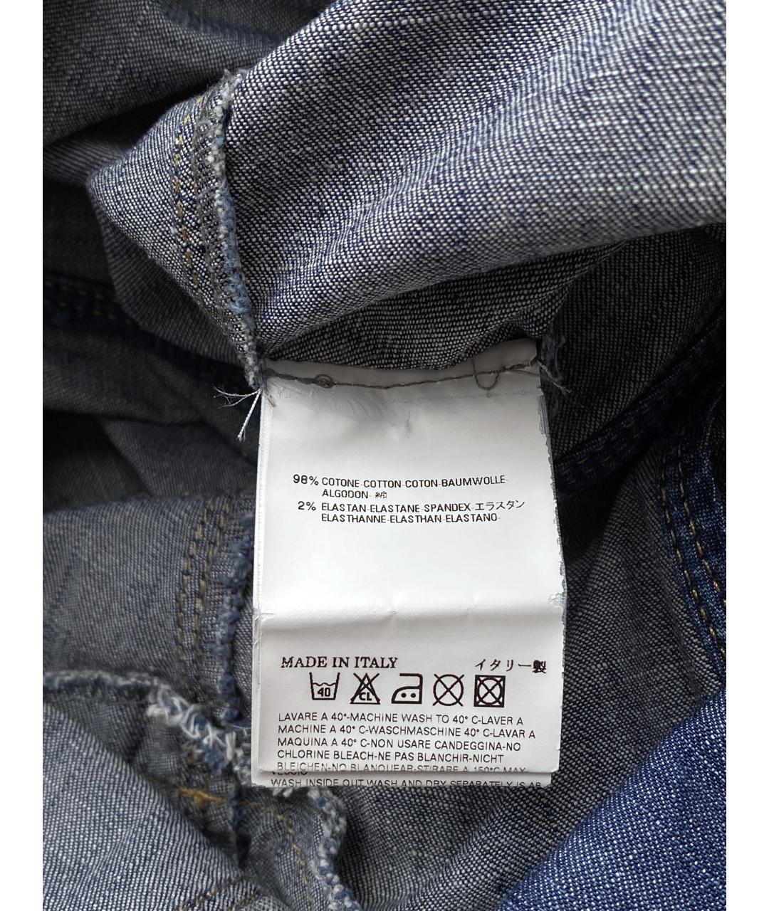 DSQUARED2 Темно-синее деним повседневное платье, фото 7
