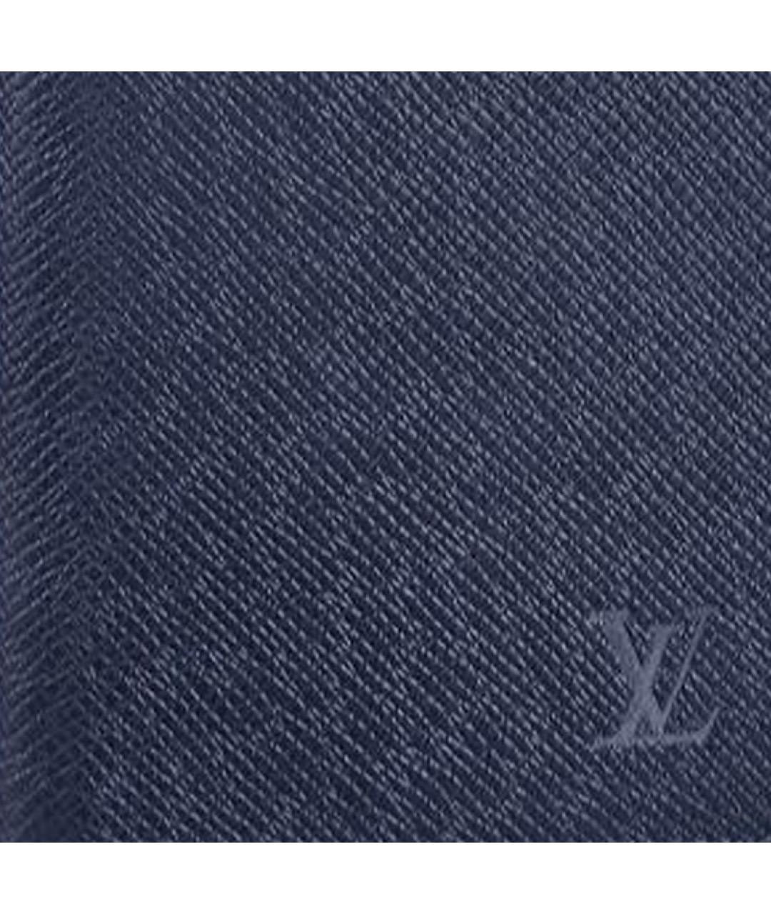 LOUIS VUITTON Темно-синий кожаный кошелек, фото 5