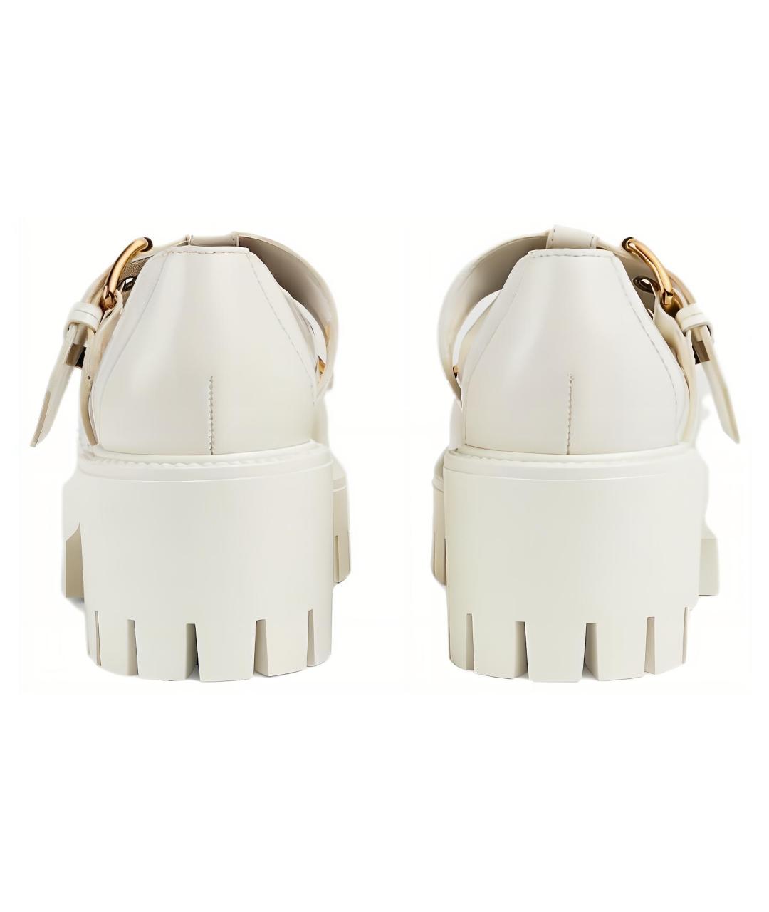 GUCCI Белые лоферы, фото 5