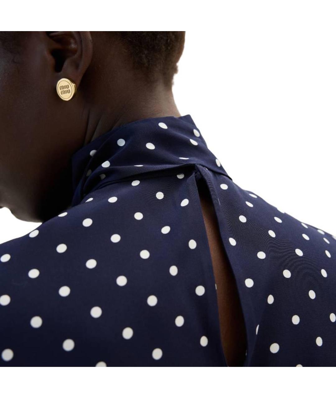 MIU MIU Темно-синяя рубашка, фото 5