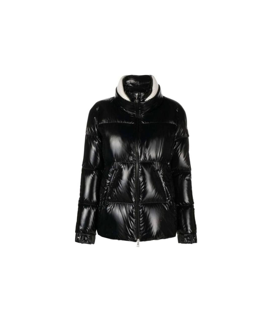 MONCLER Черный пуховик, фото 1