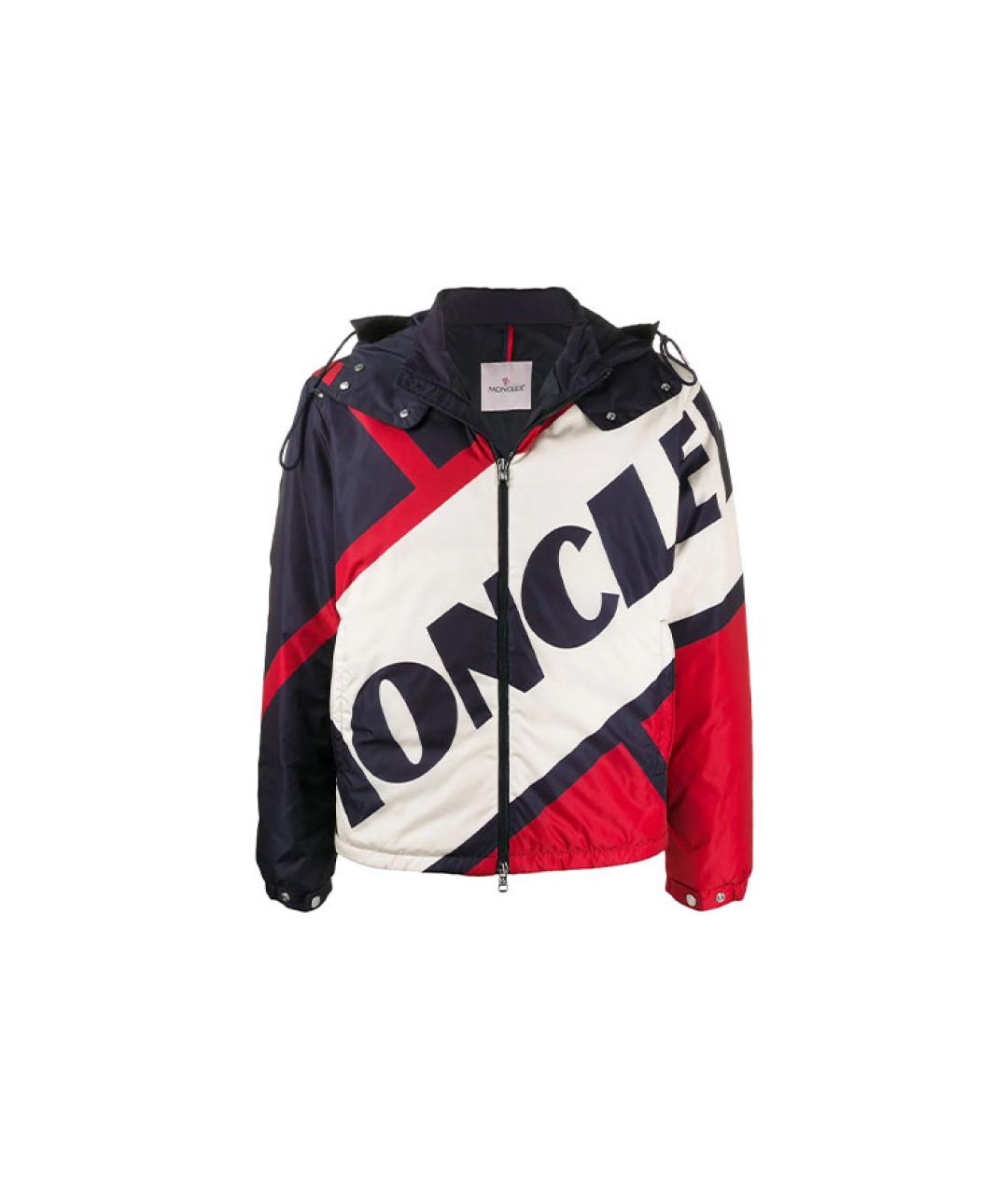 MONCLER Синий пуховик, фото 1