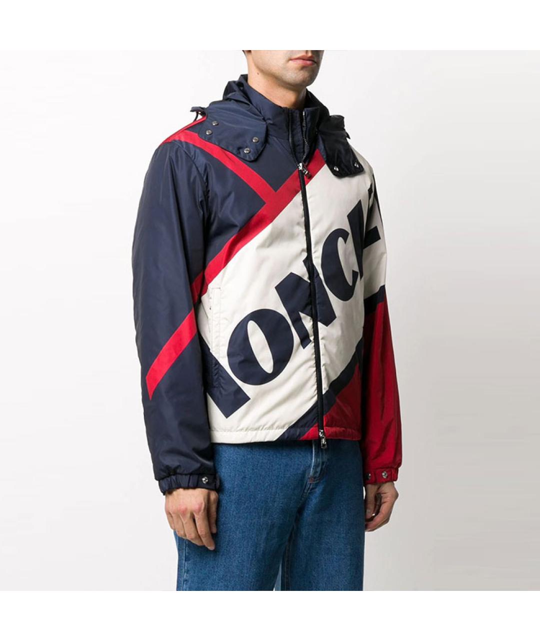 MONCLER Синий пуховик, фото 4