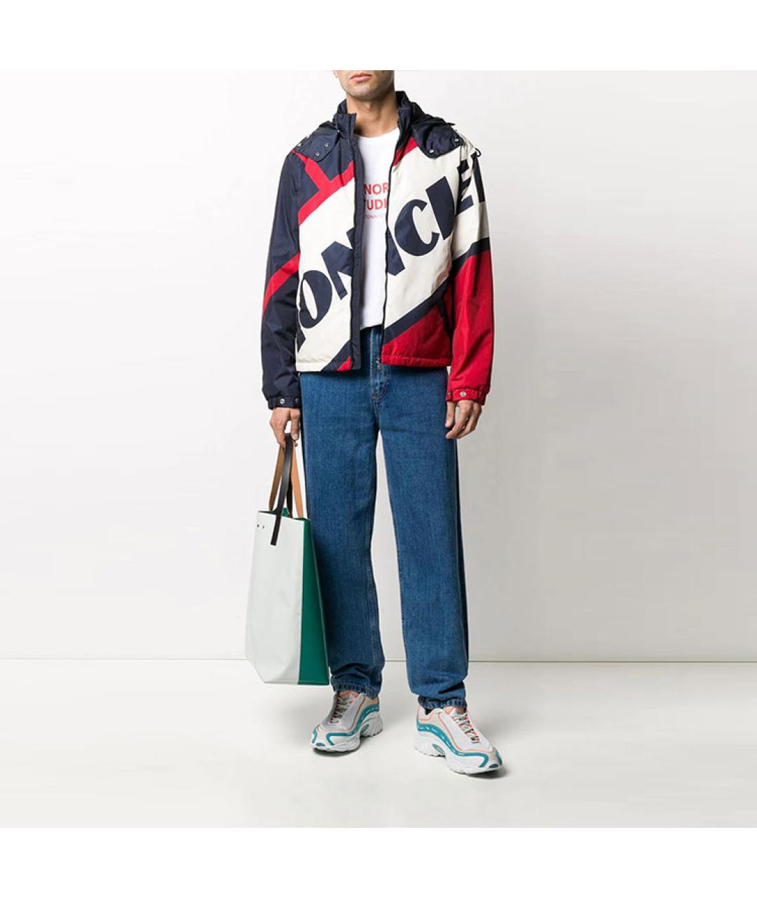 MONCLER Синий пуховик, фото 3