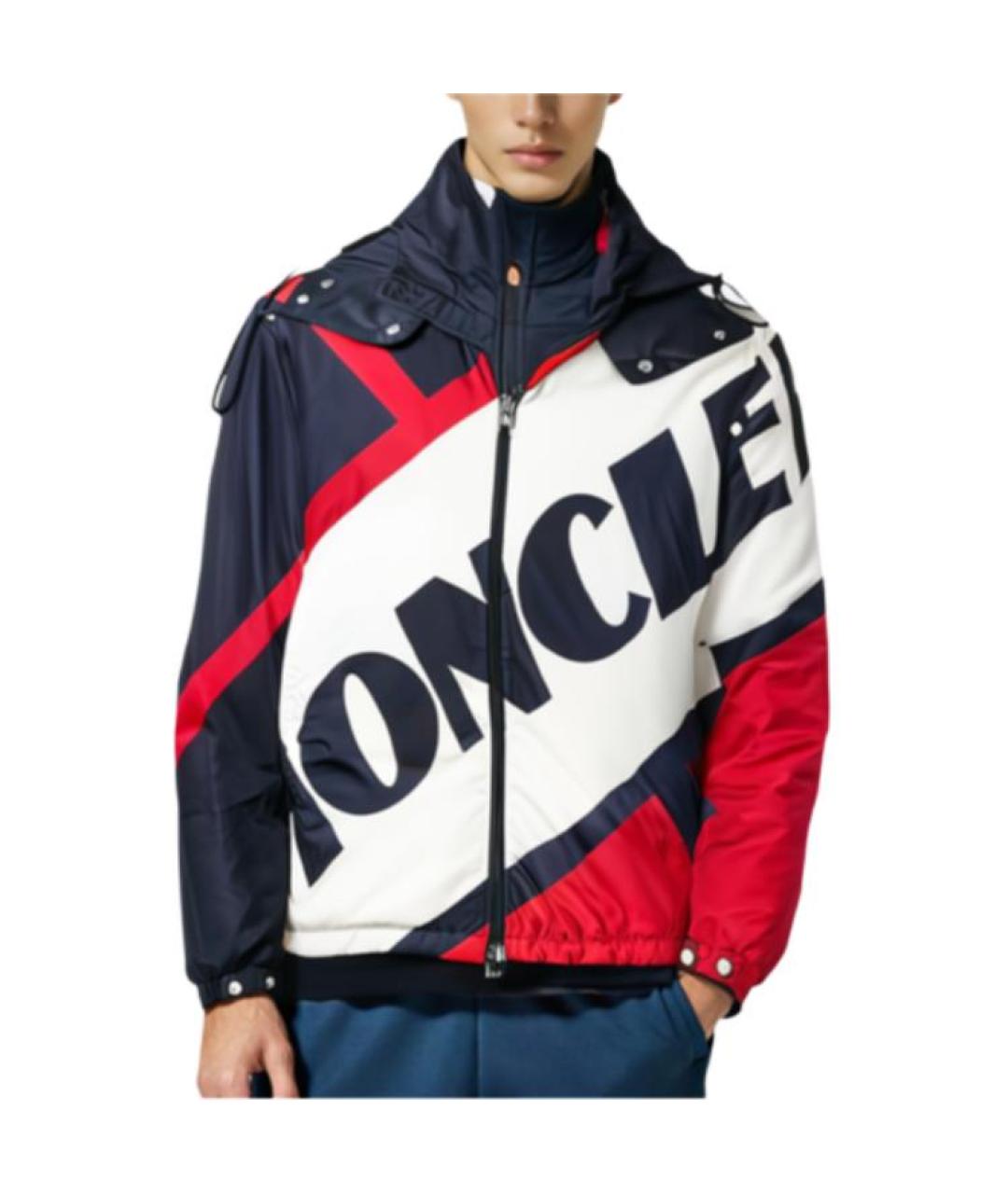 MONCLER Синий пуховик, фото 5