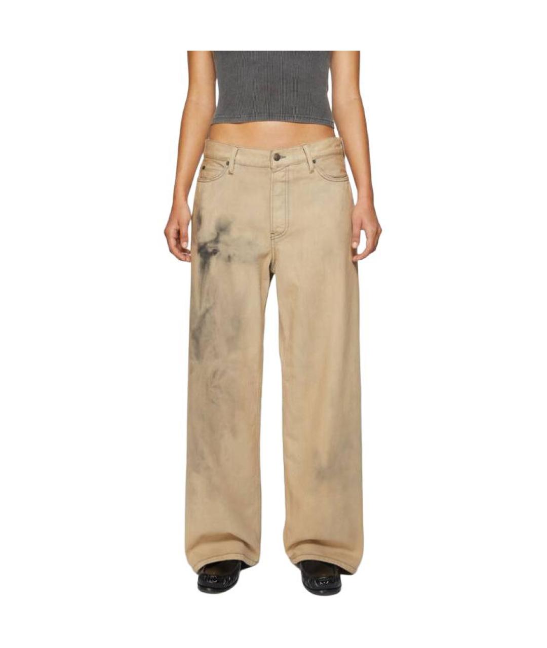 ACNE STUDIOS Хаки прямые джинсы, фото 3