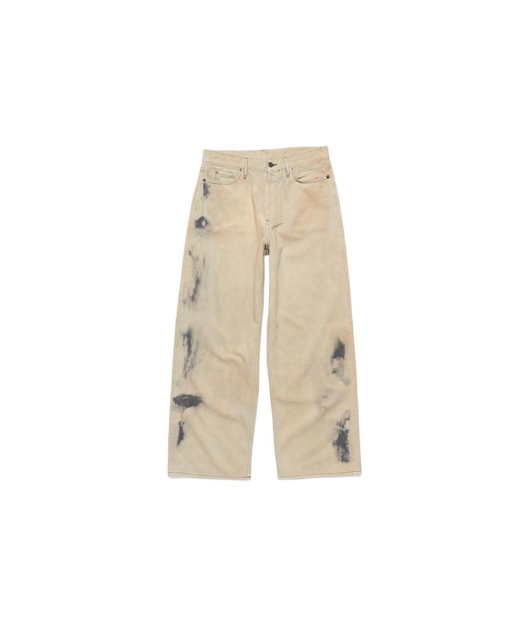 ACNE STUDIOS Хаки прямые джинсы, фото 1