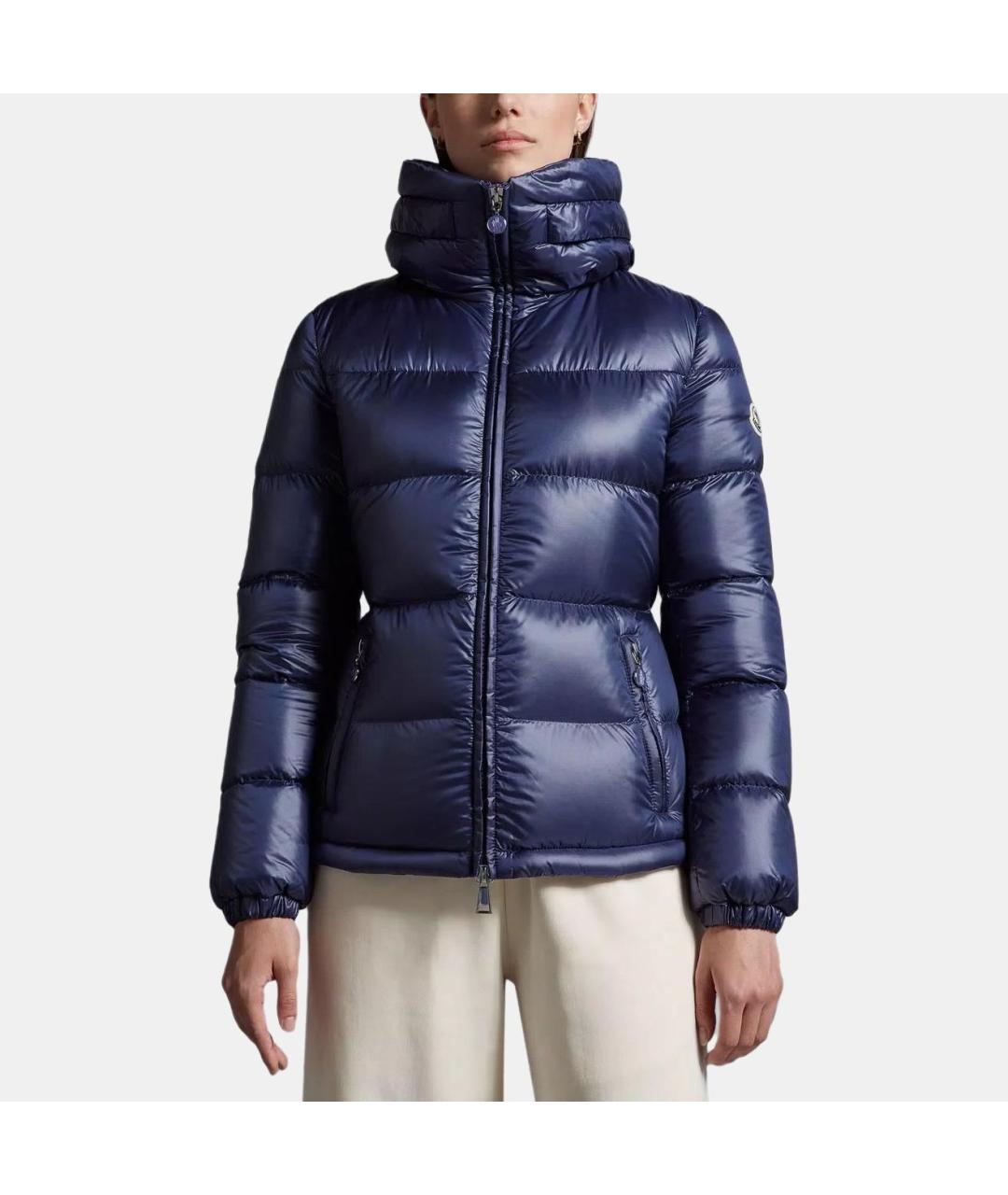 MONCLER Синий пуховик, фото 5