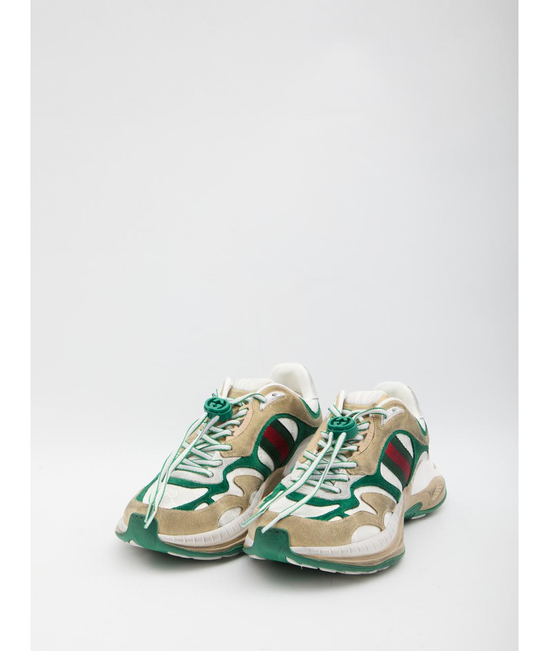 GUCCI Кожаные низкие кроссовки / кеды, фото 2