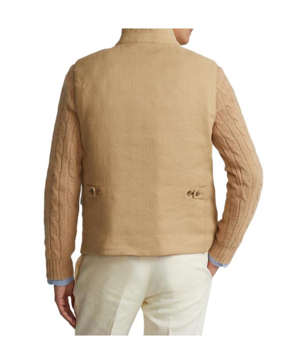 POLO RALPH LAUREN Коричневый жилет, фото 4