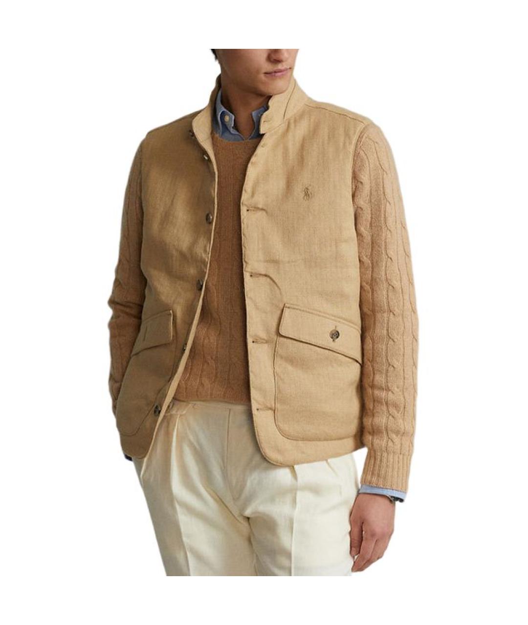 POLO RALPH LAUREN Коричневый жилет, фото 3