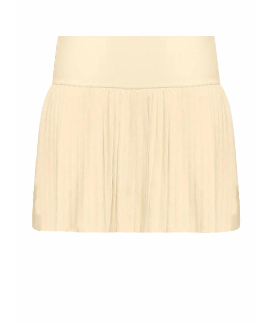 ALO YOGA Желтая юбка мини, фото 1