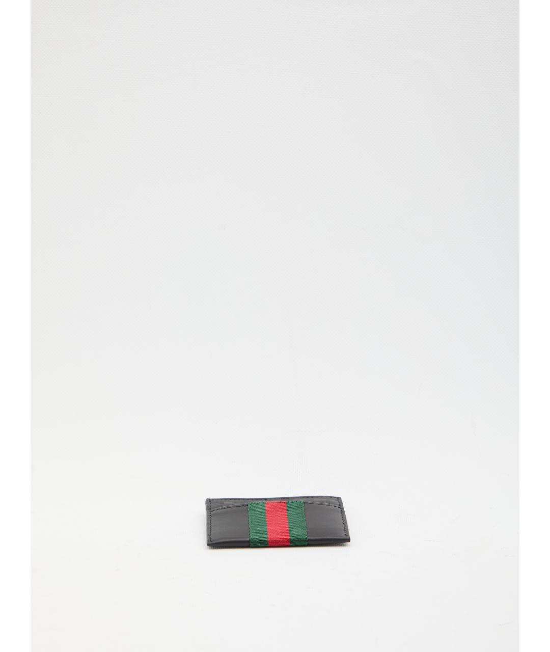GUCCI Черный кожаный кардхолдер, фото 3