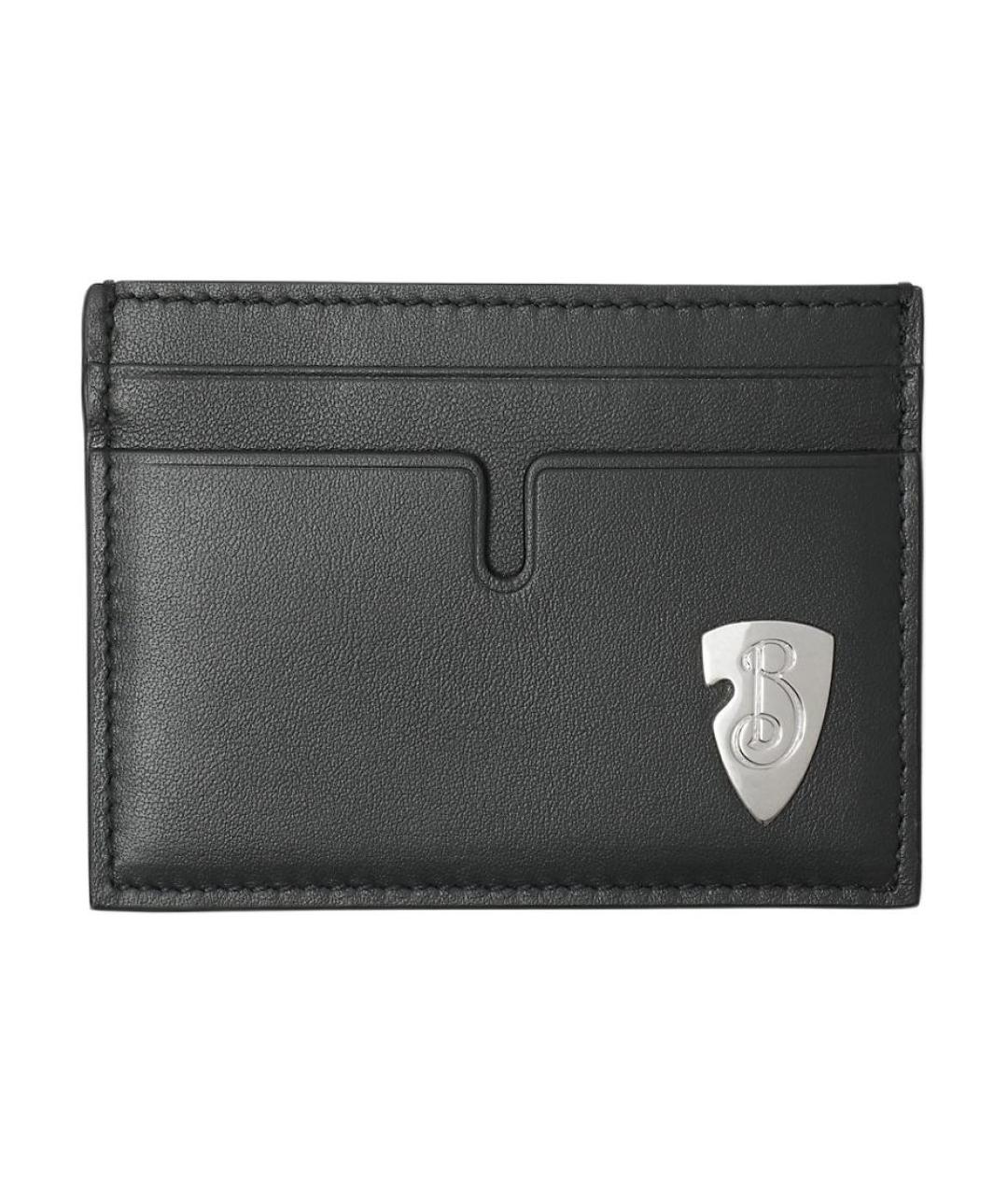 BURBERRY Черный кожаный кардхолдер, фото 1