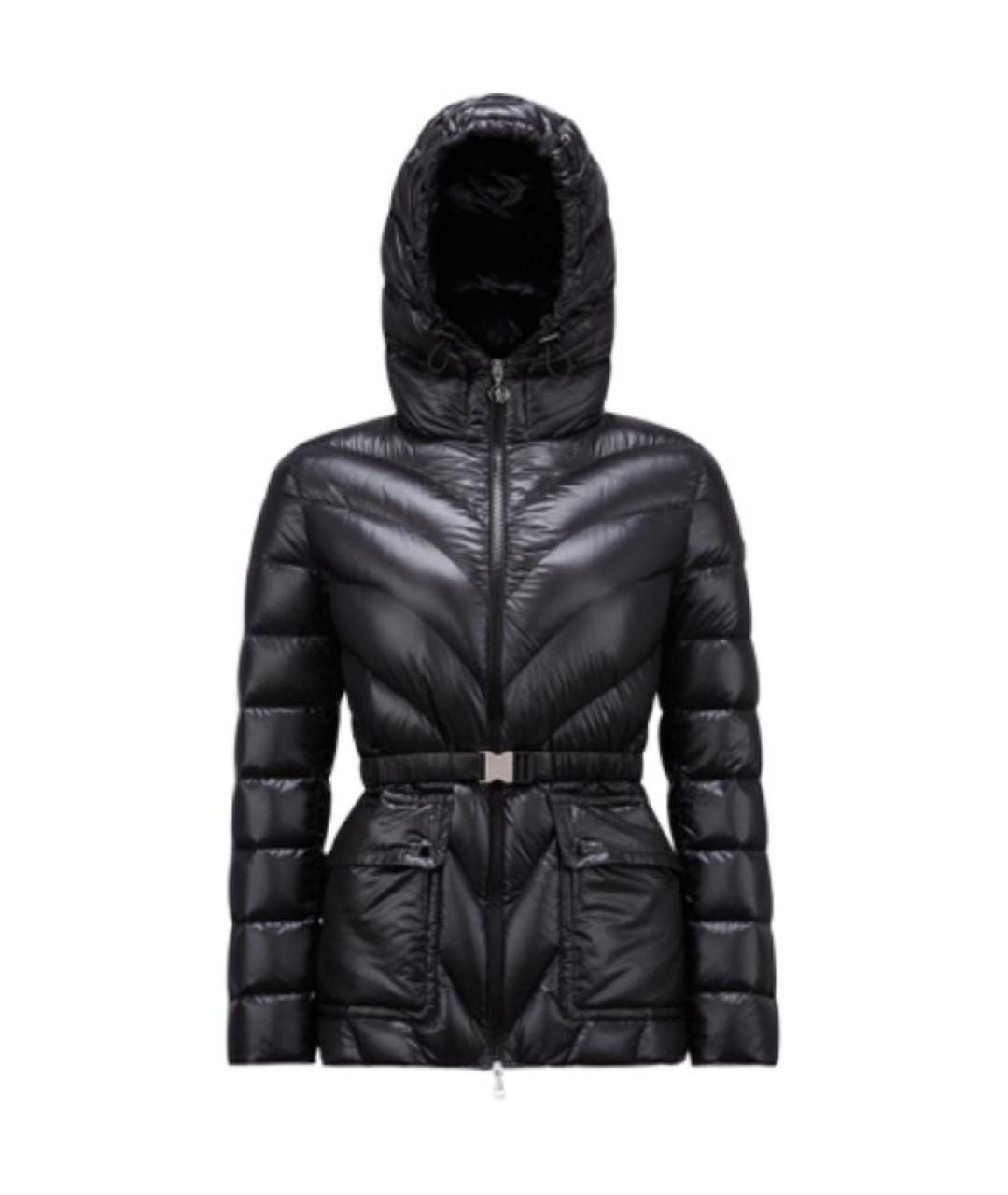 MONCLER Черный пуховик, фото 1