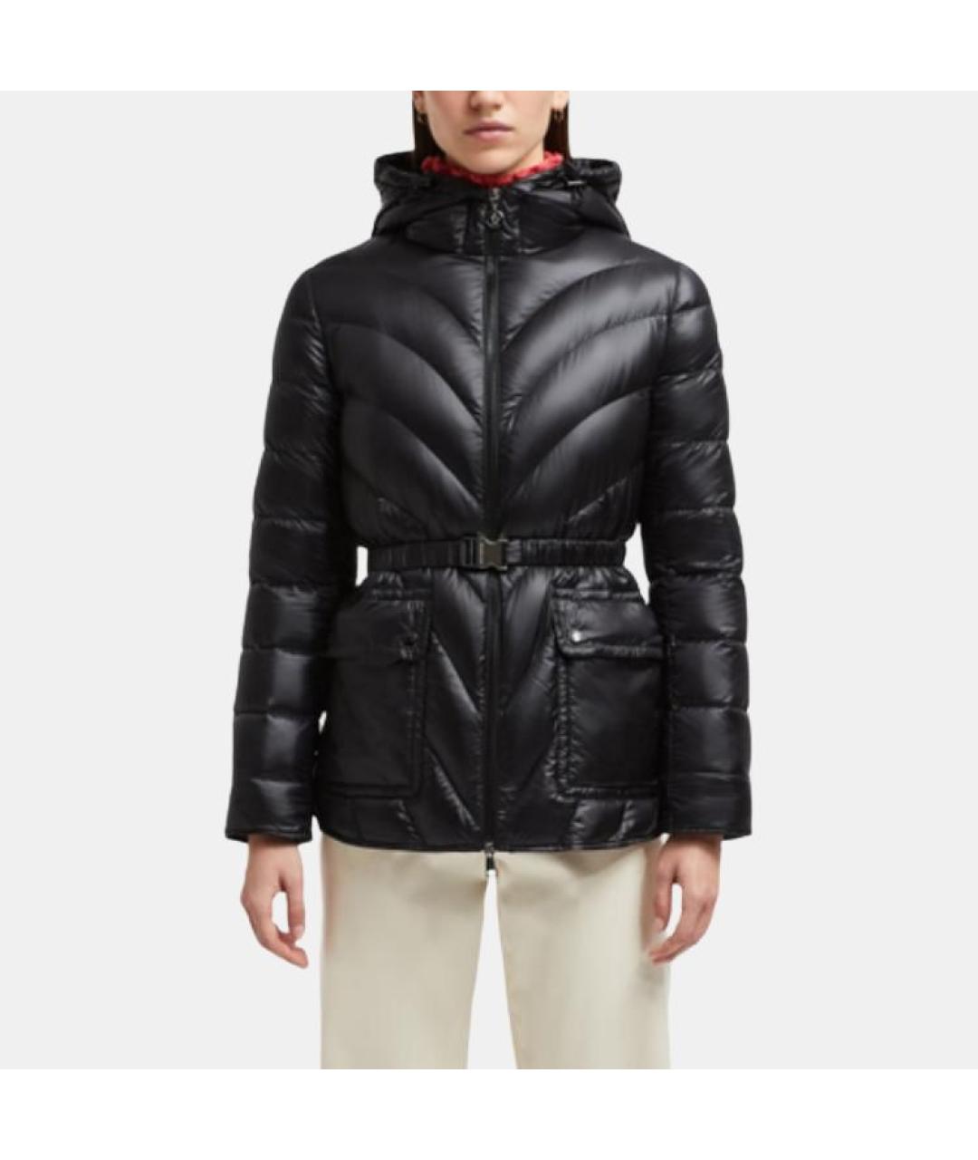 MONCLER Черный пуховик, фото 3