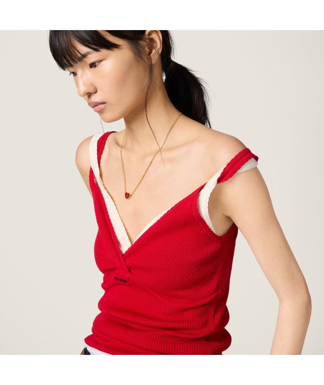 MIU MIU Золотая металлическая подвеска, фото 2