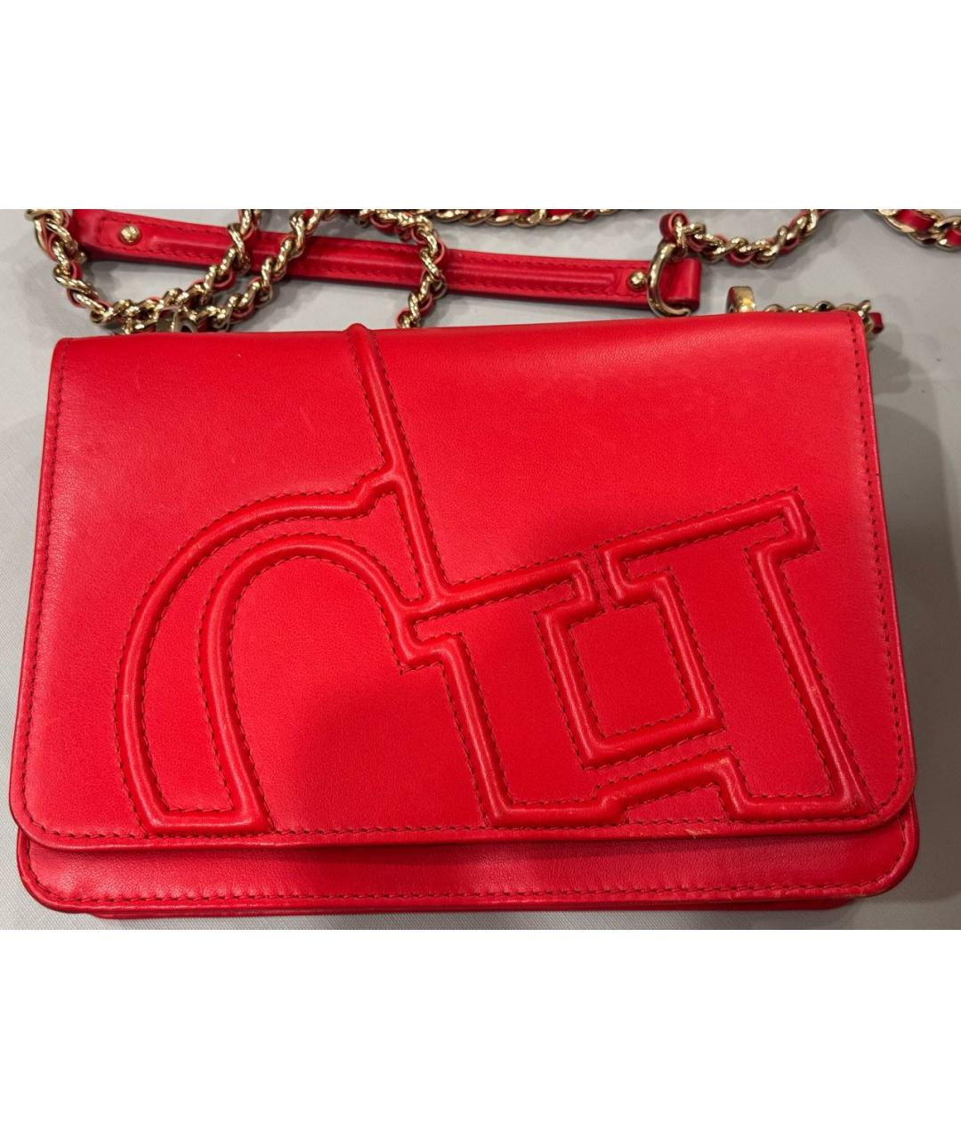 CAROLINA HERRERA Красная сумка через плечо, фото 9