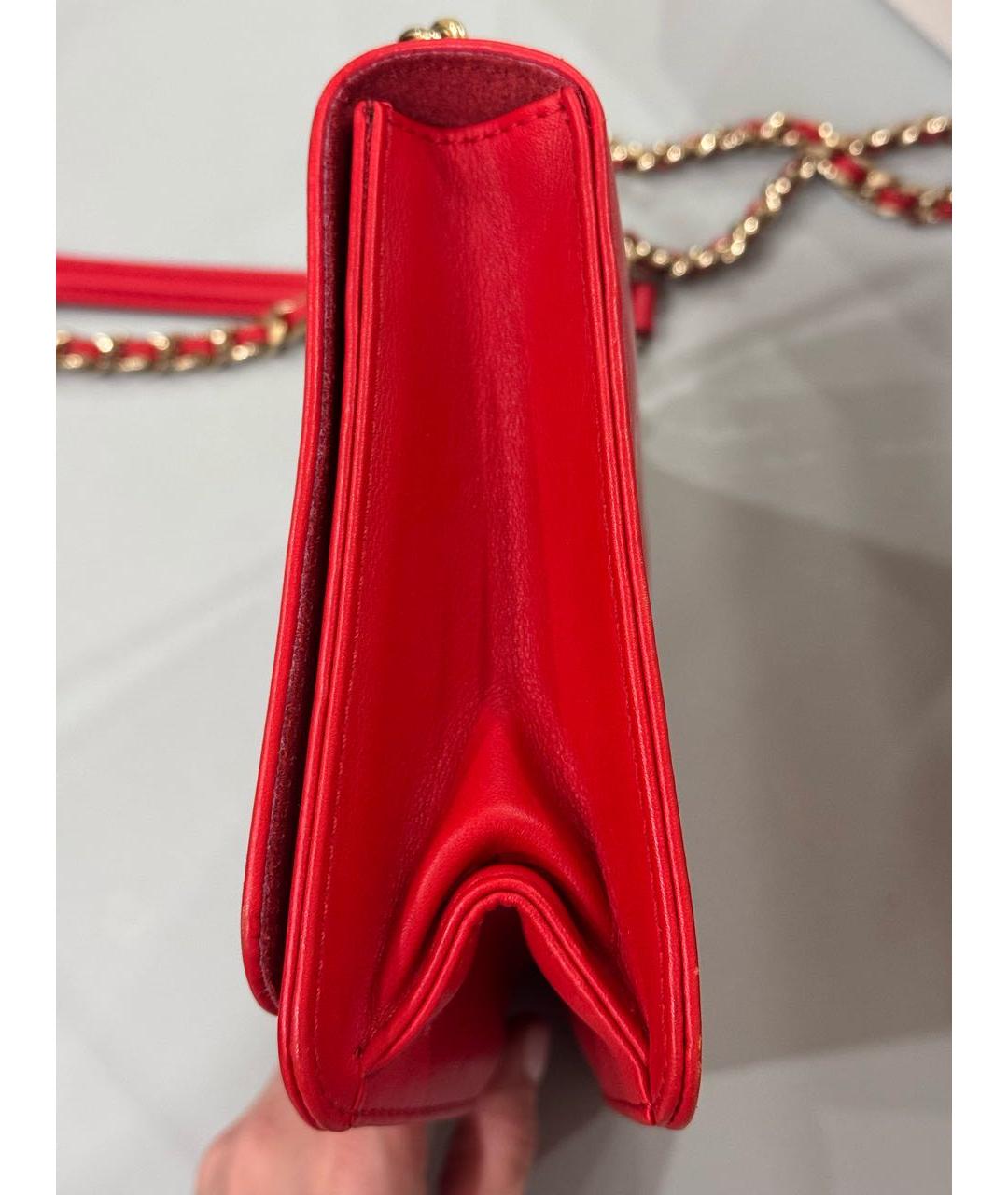 CAROLINA HERRERA Красная сумка через плечо, фото 4